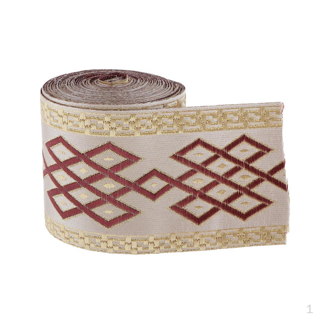 

1 рулон жаккардовой ленты длиной 5 м для сумки для платьев шириной 8 см/6 см 6cm