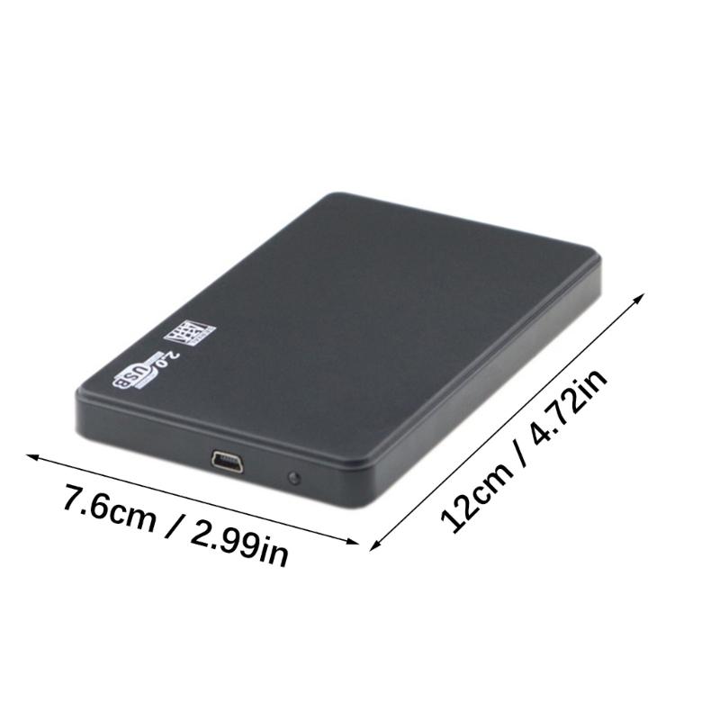 Hard Disk Box USB2.0 Hard Disk Case 2.5inch HDD External Enclosure Hard Drive Disk Box External HDD Case for PC