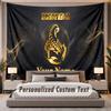 Custom Name Text Tapestry Scorpions Personalized Polyester Wall Tapestry For Bedroom And Room