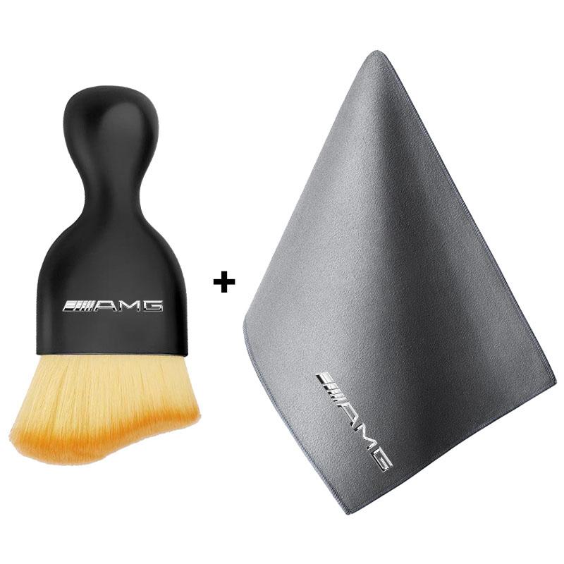 Car Towel Drying Suede Rags Double-sided Cleaning Cloth Car Styling For Mercedes Benz AMG W212 W205 W246 W177 W176 W213 GLC GLE GLS ML Laser Logo Lamp