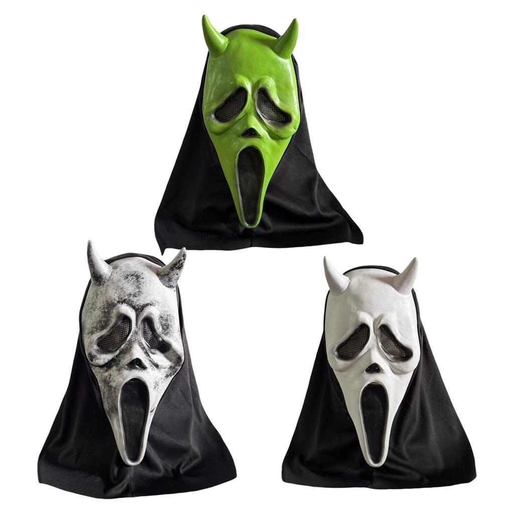 Halloween Mørk Rollespillmaske, Egnet Skrekk Lateksmaske En Morsom Maske