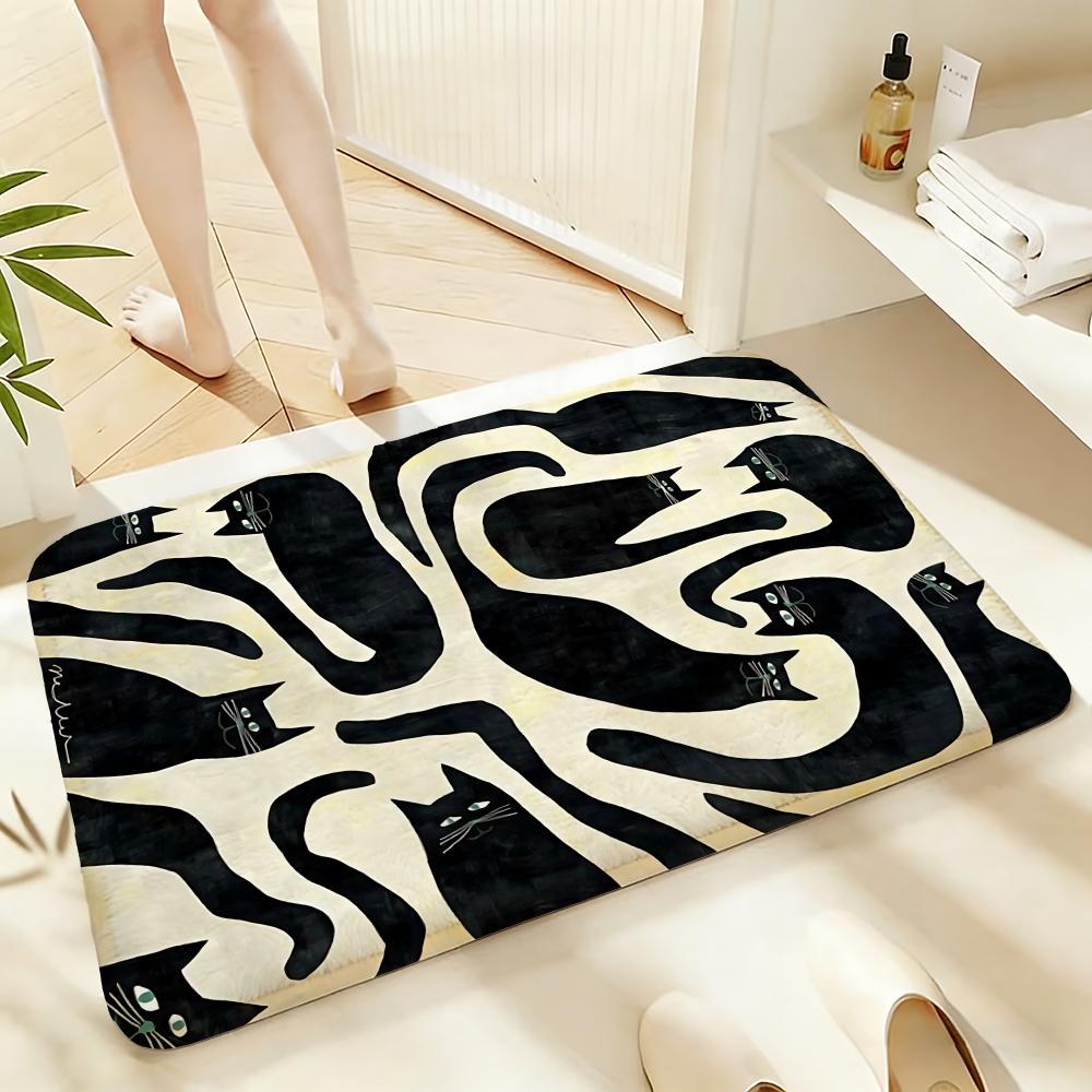 Soft Absorbent Non-Slip Rug Art anime art Floor Mat Home Decor Doormat Bedroom Floor Mat Shower Carpet