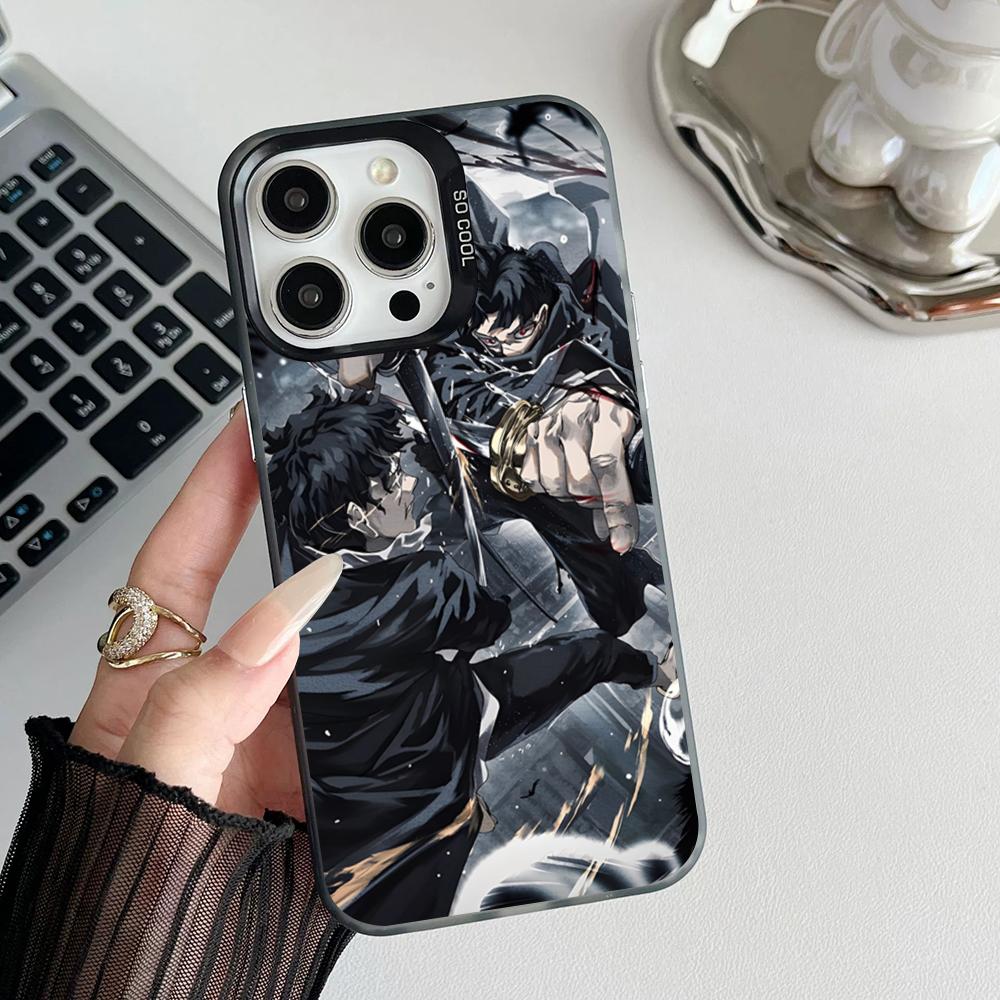 Anime K-Kagurabachi Phone Case Matte Colored Silver For Iphone 16 15 14 Pro 13 12 Plus 11 7 8 Max Luxury Cover