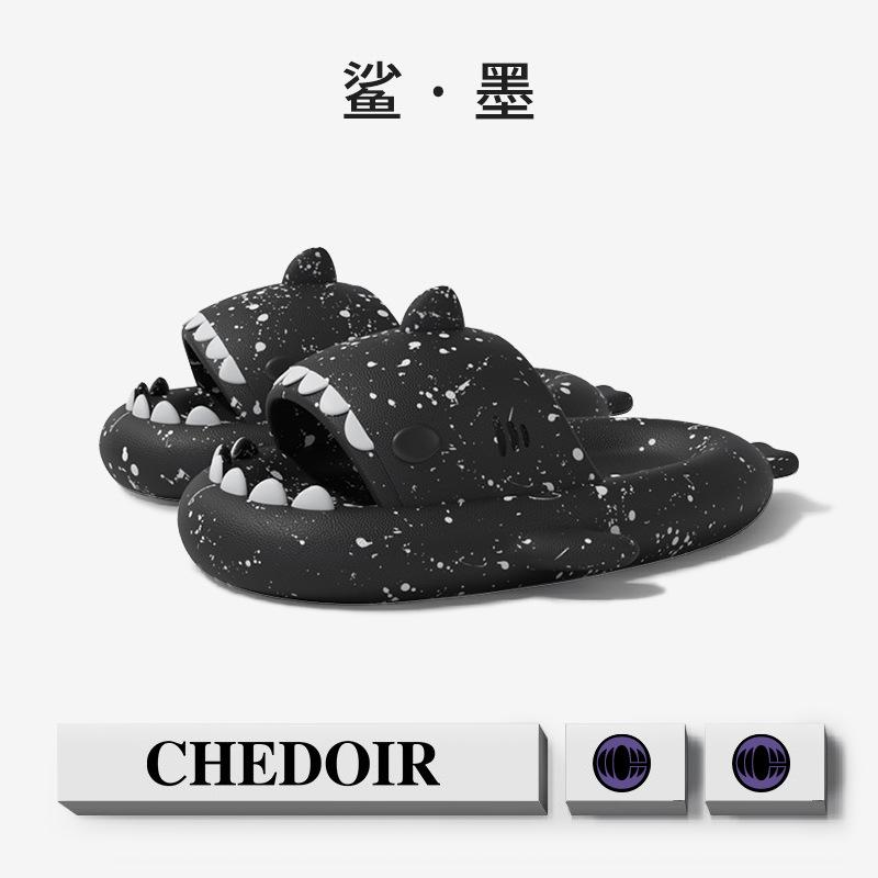 Mode Shevalues Plattform Damen Hai Hausschuhe Klassische Mode Strandschuhe Hübsche Zehenfreie Cartoon Hai Sandalen Paar Hausschuhe