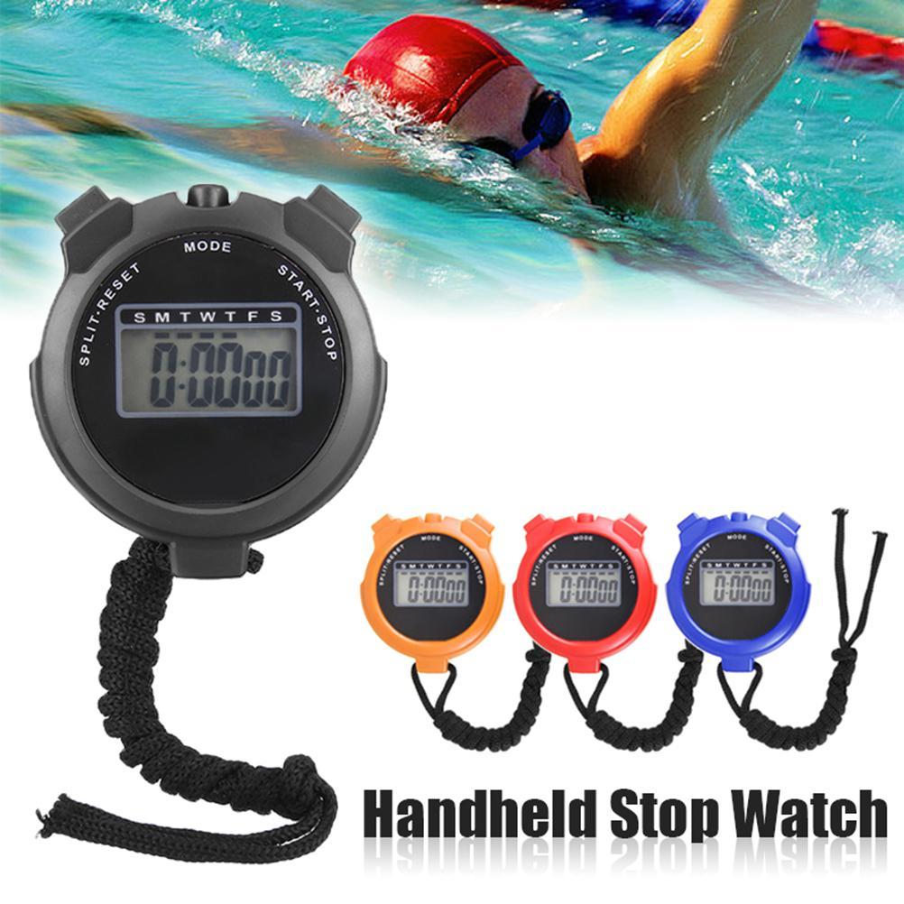 Digitale Sportstoppuhr Wasserdichte Digitale Timer Stoppuhr für Sport Läufer Schiedsrichter