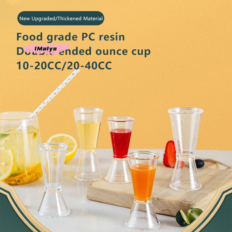 20cc Double-Ended Cocktail Measuring Cup with Graduations Millimeter Markings for Precise Mixing And Measuring