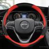 Carbon Fiber Leather Car Steering Wheel Cover for Jeep Grand Cherokee ZJ WJ WK WK2 WL 1993- 38cm Auto Interior Accessories