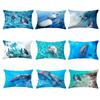 Decorative Pillowcases 30x50cm Dolphin Ocean Lumbar Pillow Cover Sofa Cushion Cover Car Office Pillow Back Cushion Home Decor