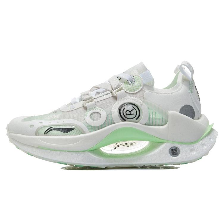 New LiNing Jueying CRC Running Shoes Women's Low Top Mist White ARHR102-2