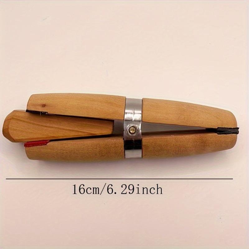 1 Set Wooden Ring Clamp Holder Professional Bench Jewelry Pliers Handcrafted Tool for Jewelry Making Stone Carving and Repair.