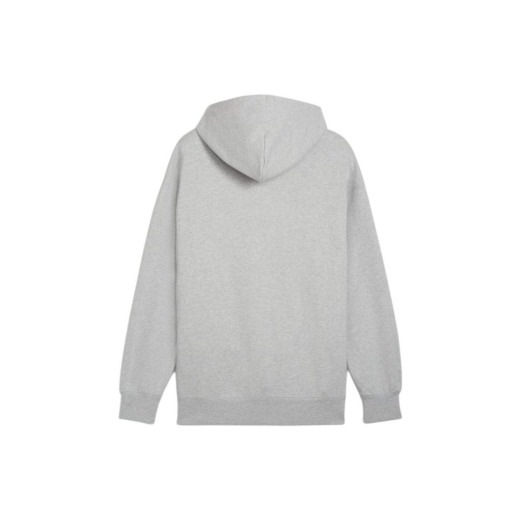 Puma Mmq Solid Color Casual Oversized Hooded Long Sleeve Sweatshirt Men Sweatshirt Light-Gray 624011-04