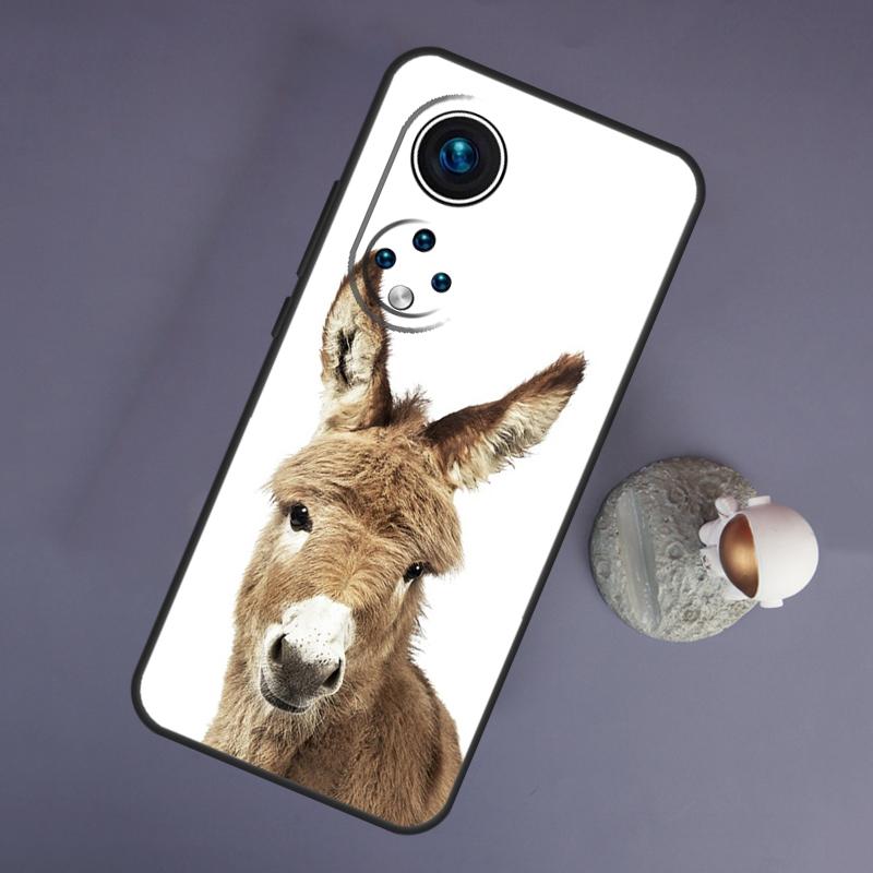 Cute Alpaca Donkey For Huawei Honor Magic 5 Lite 70 50 X8 X9 a P20 P30 P40 P50 P60 Pro P Smart Nova 9 5T Case