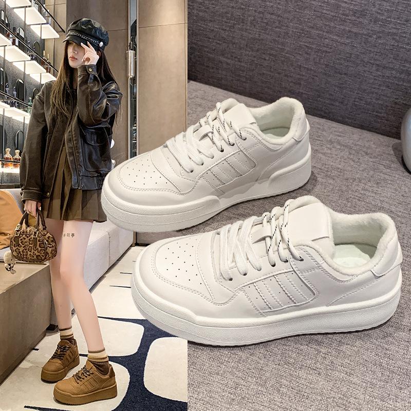 Retro classic sports German training shoes women's winter new fashionable versatile thick-soled heightening casual and comfortable board shoes