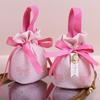 Pack of 6 Wedding Candy Boxes Handbag Party Gift Bags Candy Bags Pouches