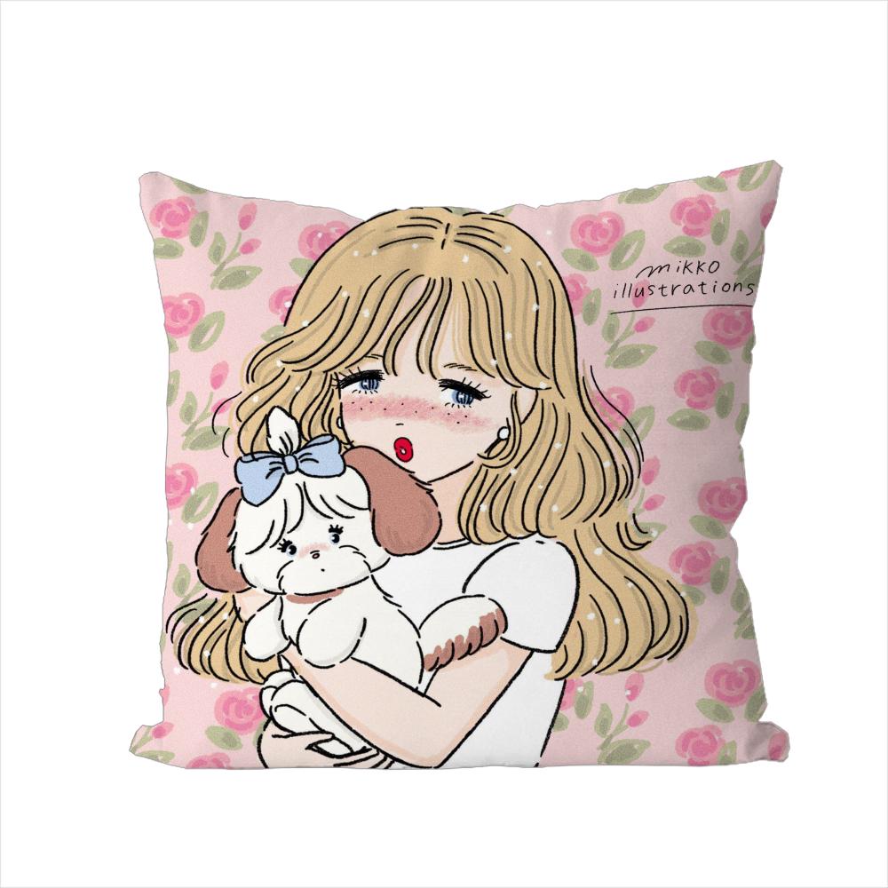 Mikko Illustrations Pillow Case For Car Sofa Decorative Home Doublesided Print Plush Square Throw Pillow Cushion Cover
