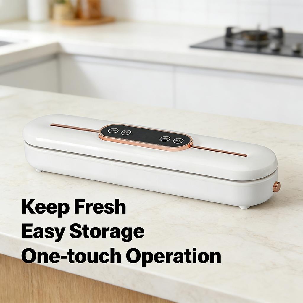 Vacuum Sealer for Food, Easy Clean Compact Kitchen Use, Reliable Appliance