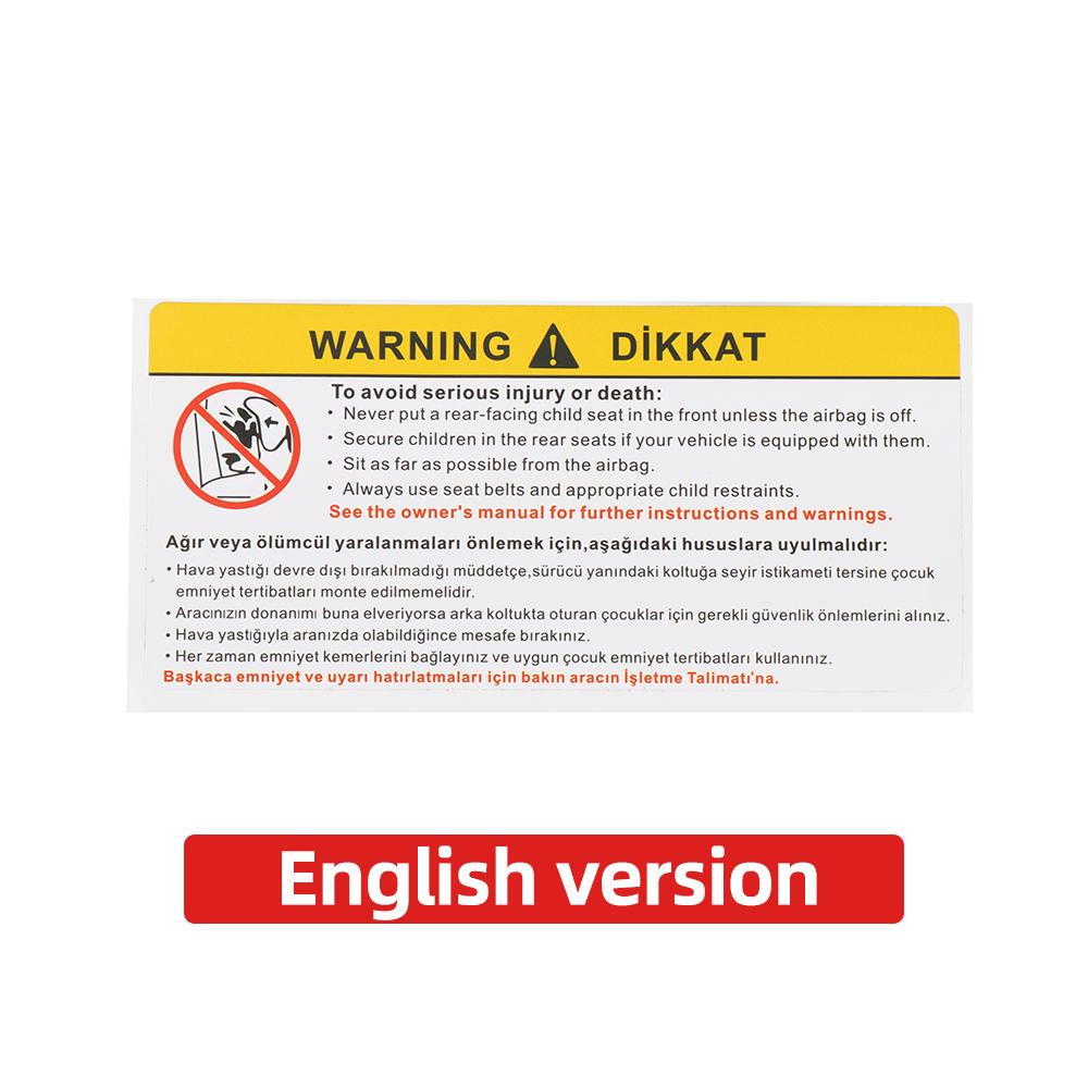 

Для автомобиля солнцезащитный козырек наклейка на зеркало для макияжа наклейка на подушку безопасности наклейка с предупреждением о безопасности наклейка на доску с предупреждением