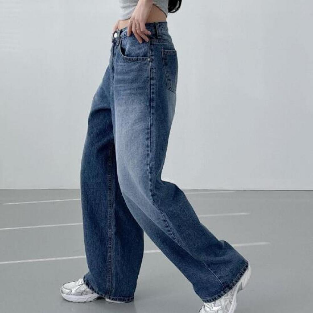 New ArrivalS Open Run Women S Cover Up Denim pantS Medium Blue Wide jeanS