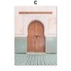 Hot Air Balloon Flower Moroccan Door Monstera Posters Prints Canvas Painting Nordic Wall Art Pictures For Living Room Decor