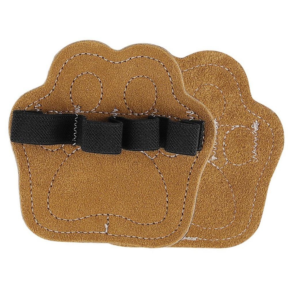 

1Pairs Palm Protection Weight Lifting Training Gloves Half Finger Gym Glove Weightlifting Workout brown-1 Pair