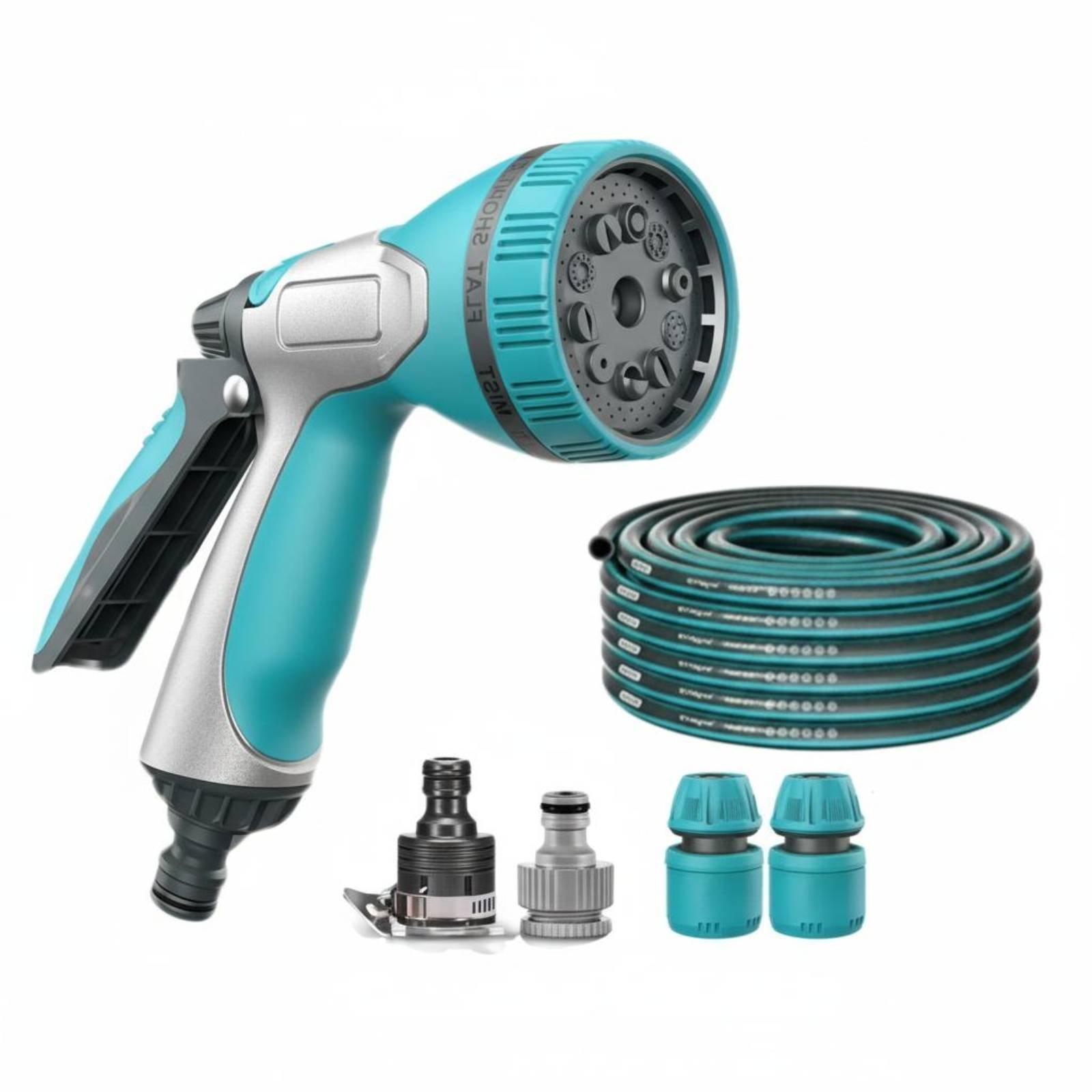 High Pressure Garden Water Set, Multi-Function Anti-Freeze Hose, Wall-Mounted Storage Rack, Household Cleaning