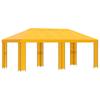 Garden Pavilion 6 X 3 M Yellow Polyester and Steel 190