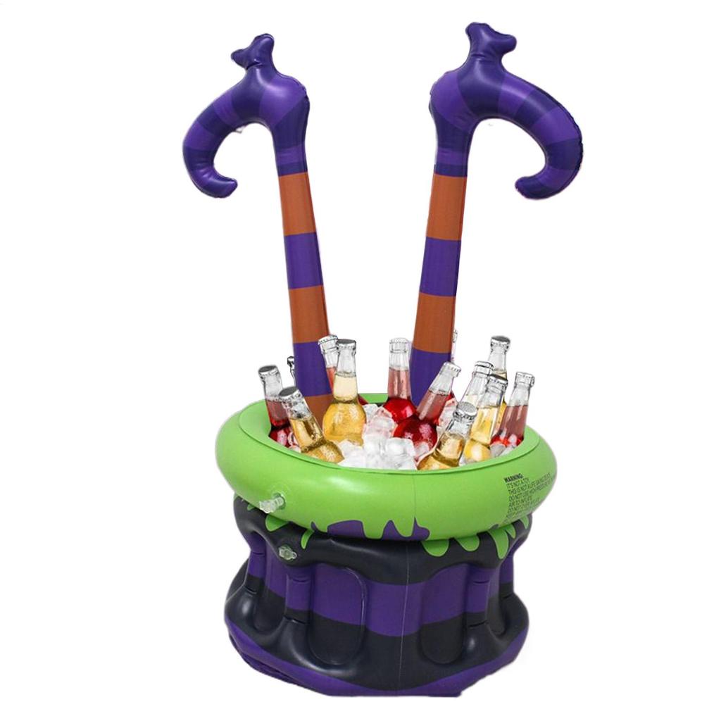 Blow Up Cooler For Parties Drinks Bucket Witch Pot Shape Portable Large Ice Bucket For Outdoor Cocktail Beach Birthday Parties