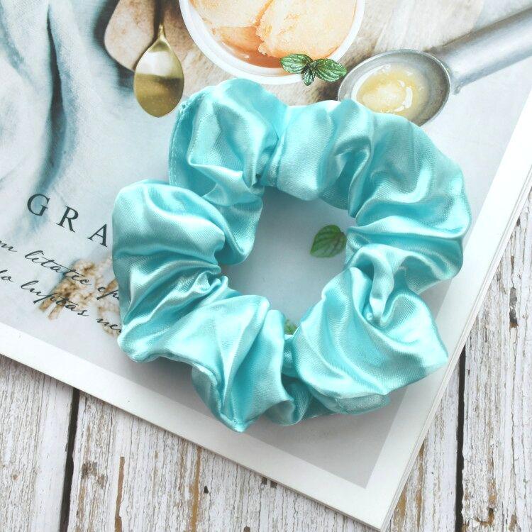 Satin Silk Hair Tie: High-End Women's Rubber Band for Elegant Buns