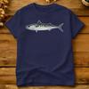 Atlantik Makrele Aquarell Kunst T-Shirt Sommer Baumwolle T-Shirts Für Unisex Design T-Shirt Kurzärmelig Y2k Lustiges Oberteil T-Shirts