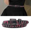 Beaded Waist Chain Casual Belt Jeweled Buckle Waist Ceinture Belt Heavy Duty Belt for Beach Jewelry Accessories
