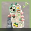 Applicable To Apple 14promax Mobile Phone Case for Women IPhone 13 Cute Funny Three-dimensional Frog Doll 12 Soft