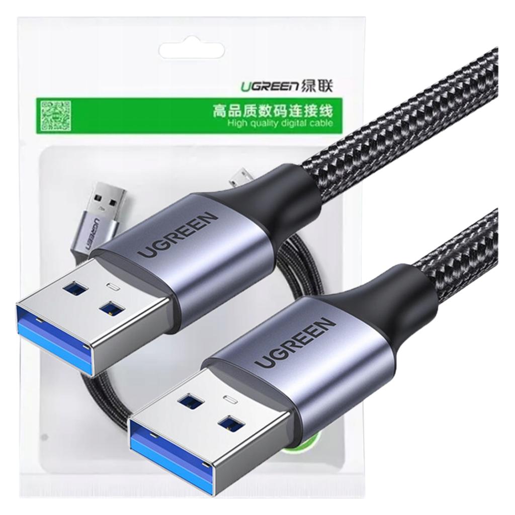Kabel Usb3.0, Usb-A Męski Do Usb-A Męski,  Ugreen  Us373  2A, 0,5M (Czarny)