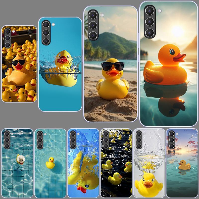 Rubber Ducks Floating in the Swimming Pool Phone Case for Samsung A54 A14 A24 A34 A17 A37 A57 A55 A35 A25 A15 A13 A23 A33 A53 A0