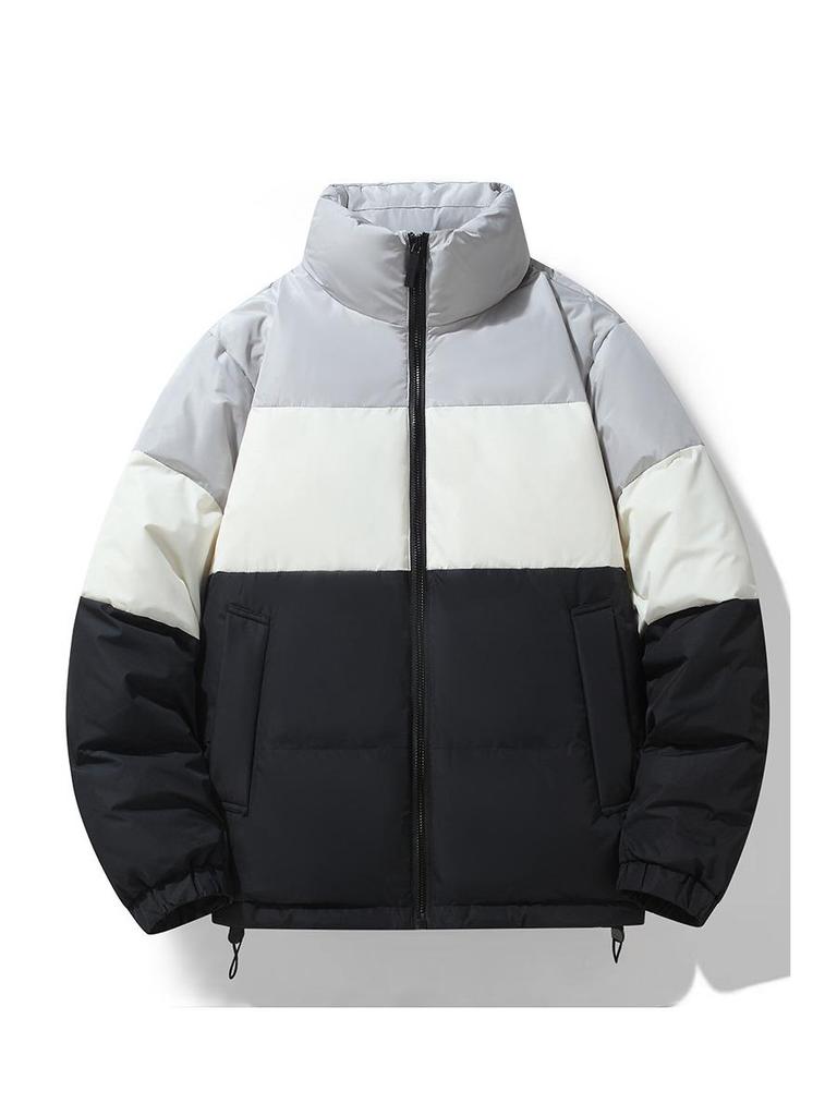 Unisex Winter Windproof Jacket - 90% White Duck Down, Thickened & Warm, Trendy National Standard Design