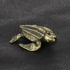 Brass Turtle Small Home Deco Ornaments Pure Solid Copper Antique Animal Miniatures Figurines Crafts Office Desktop Decorations