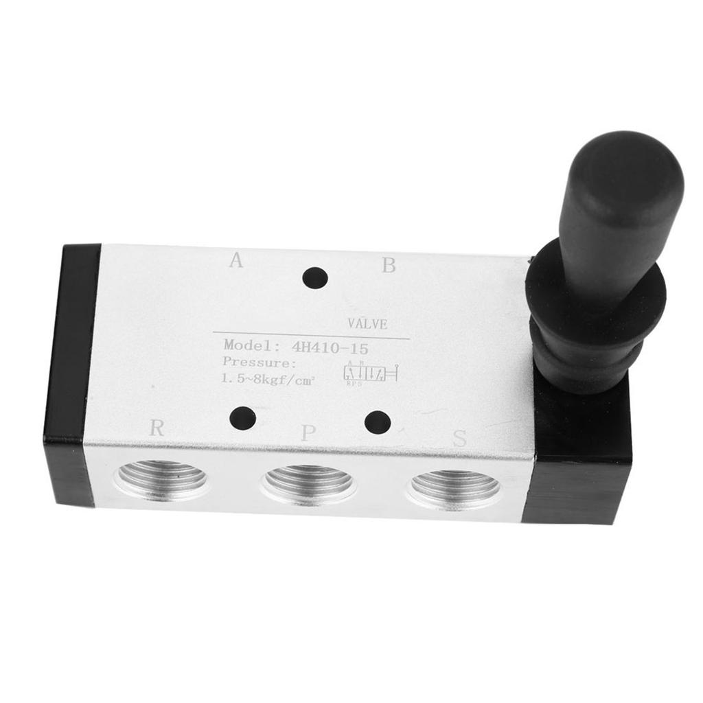 Pneumatic Manual Control Valve 5 Port 2 Position Hand Lever Valve 0~0.8Mpa (4H210-08)