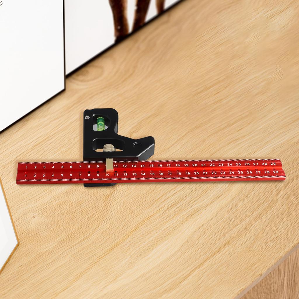 Lightweight For Amateur DIYers Angle Ruler Positioner Movable Scale Groove Design Scale Locator Aluminum Alloy