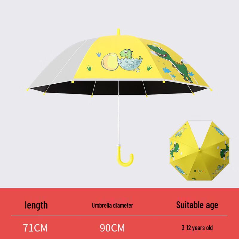 Kids Semi-Automatic Cartoon Umbrella