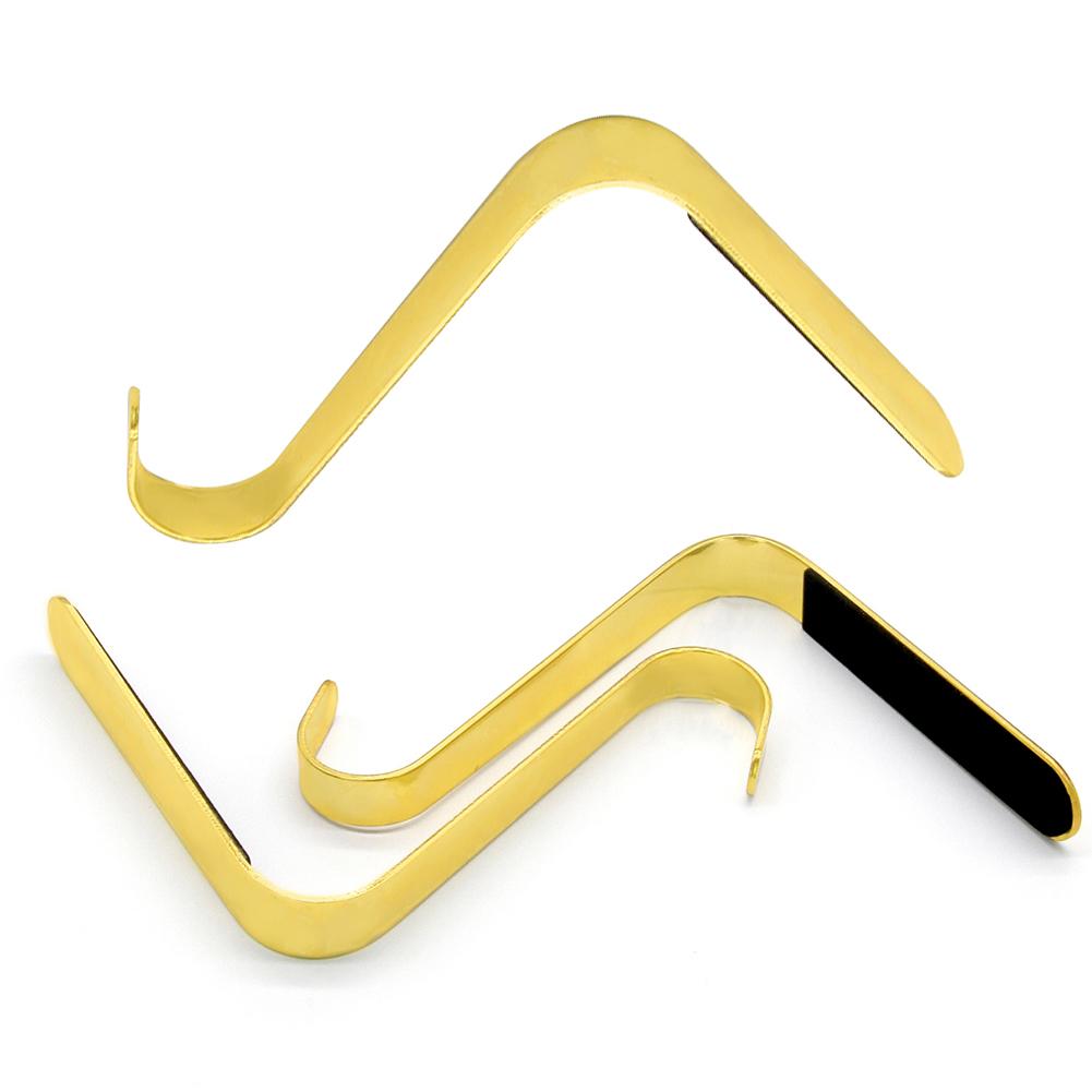 Christmas Fireplace Stocking Hanger Metal Mantel Hanging Hooks Multi-Use Socks Holders Ornament for Home Xmas Party Decor