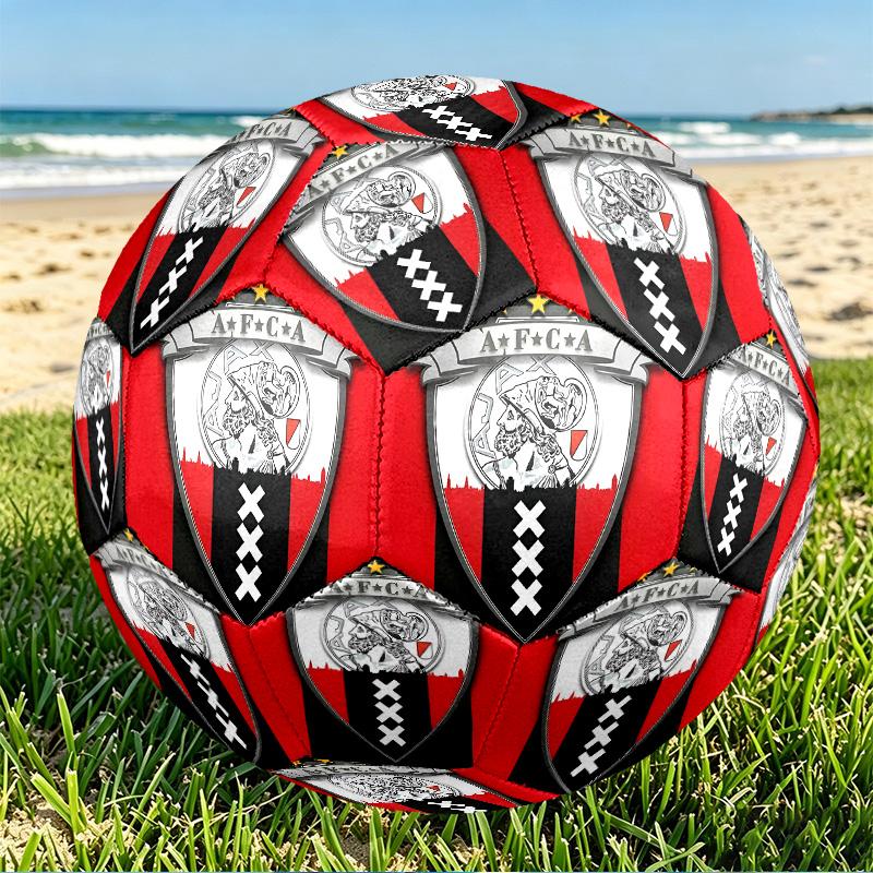 Fotbalový míč Ajax Print Velikost 5, PU Odolný proti opotřebení pro zápasový trénink a každodenní praxi, Dárek k narozeninám pro fotbalové fanoušky