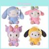 Adorable 25cm Sanrio Melody Plush Toy Kuromi Pendant Cartoon Girl Gift