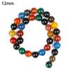 Handmade Seven-Color Agate Beads for DIY Jewelry: Round Loose Beads for Bracelets & Necklaces