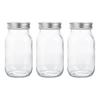 Pot scellé en verre de 300/400/500/650ML avec couvercle hermétique à vis, grande capacité, transparent, multifonctionnel, confiture de fruits, produits secs, noix, céréales, assaisonnement