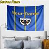 Custom Name Afc Wimbledon Crest Tapestry Room Decoration Wall Hanging for Living Room Bedroom, dormitory, Birthday and Christmas gifts