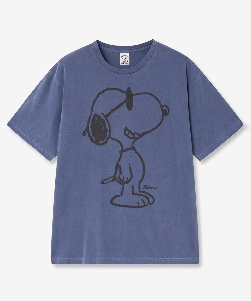 VTWO Sunglasses Snoopy Pigment T-Shirt (Navy)