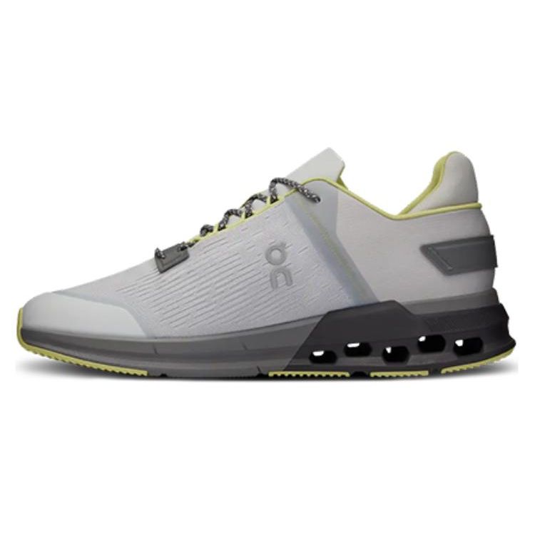 

On Cloudnova Flux Прочные кроссовки с низким верхом для бега Мужские кроссовки Серый Желтый 3MD10261099 42.5