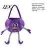 Reusable Candy Containers for Kids Halloween Pumpkin Basket with Handle, Soft Plush Trick or Treat Bag Kids, Large Capacity Storage Baskets