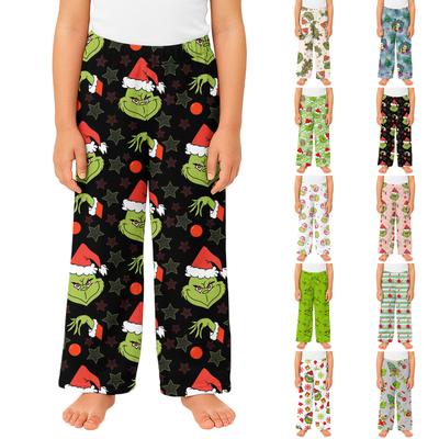 Children's Winter Pants Full Length Long Trousers Printed Pants