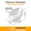 Wall Mount Whole Home Web 6 System for Wall Mount Bracket Holder for Cable Easy Installation 3 Bangcheer-Deco Wi-Fi X68/XE75/AXE5300, Space-Saving