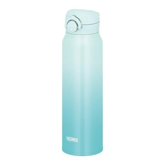 Thermos Water Bottle, Vacuum Insulated Mobile Mug, 750ml, Aqua Green, Easy to Clean with Removable Spout, Lightweight Type, One-touch Open, Stainless